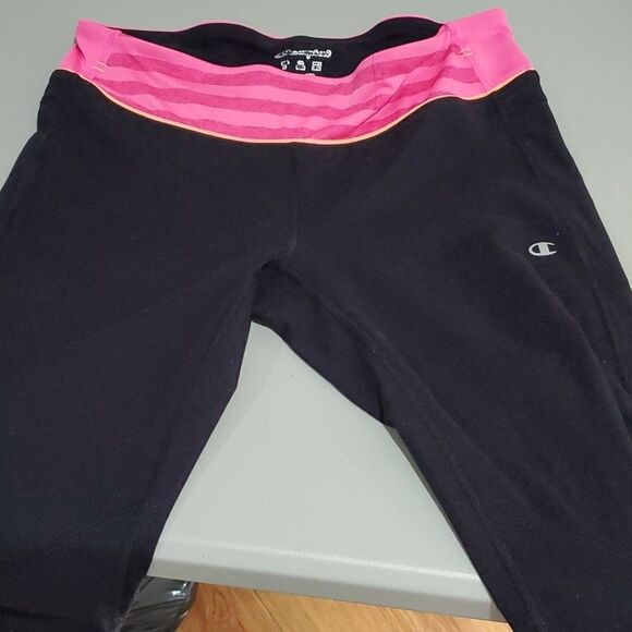 Champion medium black and pink athletic leggings - Picture 4 of 6